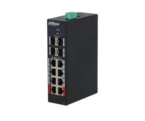 DAHUA DH-HS4412-8ET-96 Commutateur PoE industriel L2 à 8 ports Noir