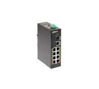 Dahua DH-LR2110-8ET-120 - Commutateur - non géré - 8 x 10/100 (High PoE) + 1 x 1000Base-X + 1 x 1000Base-T - Montage sur rail DIN - High PoE / ePoE -