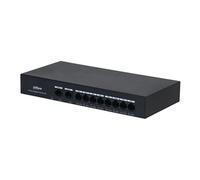 Dahua DH-PFS3010-8GT-65 - Commutateur - economical - non géré - 8 x 10/100/1000 (PoE) + 2 x 10/100/1000 (liaison montante) - de bureau - PoE (65 W)