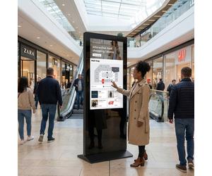 Dahua DHI LDV65 HAI400TL Totem Tactile 65'' Totem vertical de 65’’ avec technologie tactile 10 points, dalle IPS 4K, Android 11 intégré et gestion