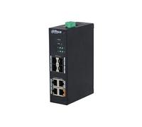 Dahua HS4408-4ET-60 - Commutateur - hardened - Géré - 4 x 10/100 (High PoE) + 3 x 10/100 (PoE+) + 4 x Gigabit SFP (liaison montante) - de bureau,