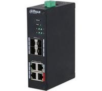 Dahua HS4408-4ET-96 - Commutateur - durci - Géré - 4 x 10/100 (PoE) + 4 x Gigabit SFP (liaison montante) - de bureau, Montage sur rail DIN - PoE++