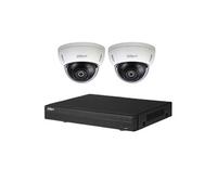 DAHUA IP 5MP Value Kit 2x Camera Dome Fixed 2.8mm-IR 30M + 8 Channels POE NVR + 1TB Max 8x camera