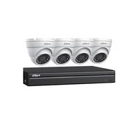 DAHUA IP 5MP Value Kit 4x caméra série Audio 1531 tourelle fixe 2.8mm-IR 30M + 8 canaux POE NVR + 2 To Maximum 8 caméras