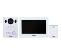 Dahua KTX01(S) Kit de visiophone hybride 2 fils, caméra 2MP, écran tactile 7", Wi-Fi, système d'alarme, IP65