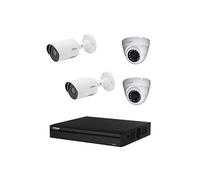 DAHUA Pack de vidéosurveillance CVI 4 caméras dont 2 dômes - sans HDD
