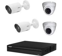 DAHUA Pack de vidéosurveillance CVI 4 caméras dont 2 dômes - sans HDD