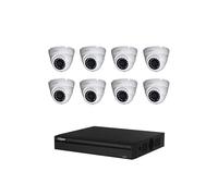 Pack de vidéosurveillance CVI 8 caméras Blanc