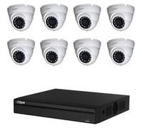 Pack de vidéosurveillance CVI 8 caméras Blanc
