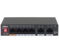 Dahua - PFS3006-4GT-60-V2 - DAHUA - Chien de Garde PoE 4 Ports - 2 Ports Uplink - Version V2 - Transmission PoE jusqu'à 250m - PFS3006-4GT-60-V2