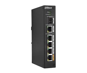 DAHUA PFS3106-4ET-60 SWITCH RANGO TEMP EXTENDIDA HI-POE 4 PUERTOS 10/100 +1 UPLINK GIGABIT +1SFP 60W 802.3AT LAYER 2