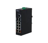 Dahua PFS3211-8GT-120 - Commutateur - non géré - 2 x 10/100/1000 (High PoE) + 6 x 10/100/1000 (PoE) + 2 x Gigabit SFP (liaison montante) + 1 x 10/100/1000 (liaison montante) - de bureau, fixation mura