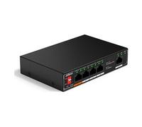 Dahua SF1005P - Commutateur - non géré - 4 x 10/100 (High PoE) + 1 x 10/100/1000 (liaison montante) - de bureau, fixation murale - High PoE / PoE