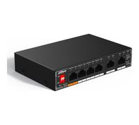 Dahua SG1006P - Commutateur - non géré - 1 x 10/100/1000 (High PoE) + 3 x 10/100/1000 (PoE) + 2 x 10/100/1000 (liaison montante) - de bureau, fixation murale - High PoE / PoE (60 W)