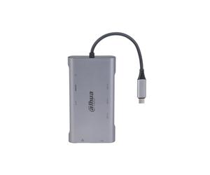 Dahua TC39 9-en-1 USB 3.1 Type-C vers USB 3.0 + HDMI + RJ45 + VGA + SD/TF + PD Station d'accueil