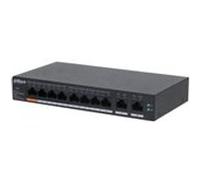 Dahua Technology CS4010-8GT-60 Géré L2 Gigabit Ethernet (10/100/1000) Connexion Ethernet, supportant l'alimentation via ce port (PoE) Montage sur le bureau ou sur le mur Noir G