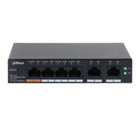 Dahua Technology DH-CS4006-4ET-60 commutateur réseau Géré L2 Gigabit Ethernet (10/100/1000) Connexion Ethernet, supportant l'alimentation via ce port (PoE) Noir