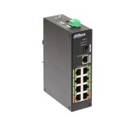 Dahua Technology DH-LR2110-8ET-120 Géré L2 Fast Ethernet (10/100) Connexion Ethernet, supportant l'alimentation Via ce Port (PoE) Noir