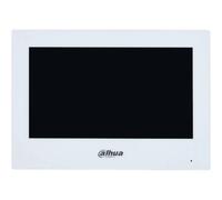 Dahua VTH2621GW-P 7" moniteur IP à écran tactile, 1024x600, PoE, intégration d'alarme, boîtier en plastique blanc