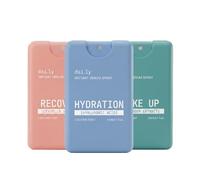 dai.ly Lot de 3 sprays pour le visage Wake Up concombre + acide hyaluronique hydratant + récupération Centella Asiatica Format de poche 20 ml