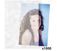 Daiber 43013 Enveloppes à fenêtre Argent, Blanc
