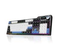 DAIDAI AJAZZ AK35I V3 Clavier de jeu mécanique pleine taille remplaçable à chaud avec écran et bouton 2,4 G/BT/USB-C Plaque FR4 Batterie 8000 mAh LED RVB orientée sud (axe avocat)
