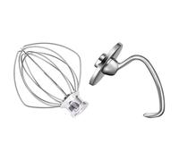 D'Aide au Mixeur Convient au Batteur sur Socle à TêTe Inclinable KitchenAid 4.5-5QT K5WW Fouet à Fil et Crochet PéTrisseur 5K7SDH