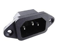 daier Connecteur encastrable pour appareils à froid - Prise encastrée C-14 avec interrupteur - Prise femelle 250 V AC 10 A - Soudure ou connecteur 4,8 mm (raccord type 1) (raccord type 1) (raccord