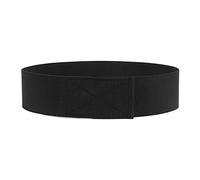DAIHAN Femme Ceinture élastique Décoratif Réglable Ceinture Velcro Fine élastique noire Couleur unie Corset Cinch Enveloppe de Ceinture d'élasticité pour robe/manteau Jeans Noir