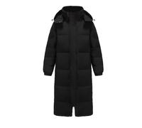 DAIHAN Hommes Grande Taille Col montant Épaissir Casual Doudoune à l'hiver demi-saison d'extérieur alternatifs Coupe-Vent Manteau à bulles Anorak unie Parka Blouson Manche Longues Noir 10XL
