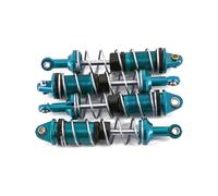 DAIHAOEE for Mjx Hyper Go 16207 16208 16209 16210 H16 pièces de Mise à Niveau amortisseurs Avant et arrière en métal for Voiture Rc Accessoires en Aluminium(Blau)