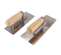 Daijianbin Lot de 2 truelles de nettoyage vénitiennes en acier inoxydable pour peinture et plâtre, outils à main pour le plâtrage et le traitement de finition