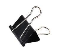 Daijianbin Lot de 24 chemises extra larges (24 paquets), grandes pinces de bureau pour fournitures de bureau, noir