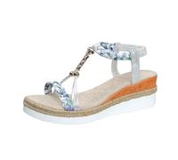 Daikascbny Sandales Femme Style Boho - Bride Arrière Élastique, Brides Tressées avec Perles et Motifs Floraux, Matériaux Respirants et Confortables, Parfaites pour Promenades au Bord de la Mer