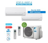 Daikin 2AMXF50A + ATXF35G + ATXF25G Climatiseur Siesta Pro Era 2025 Dual Split 12000 + 9000 Btu A++/A+ WiFi Inverter R32