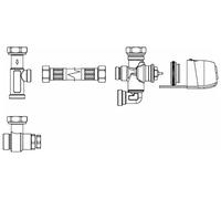 DAIKIN Vanne 3 voies avec servomoteur pour bypass pour déviation d'eau de chauff