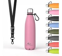 Daikoku Gourde Isotherme - 500ml - Bouteille Isotherme en Acier Inoxydable sans BPA - 24h Froid & 12h Chaud - Double Paroi - Pour le Bureau, Sport, Voyages, L'école - Rose