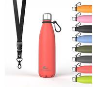 Daikoku Gourde Isotherme - 500ml - Bouteille Isotherme en Acier Inoxydable sans BPA - 24h Froid & 12h Chaud - Double Paroi - Pour le Bureau, Sport, Voyages, L'école - Corail