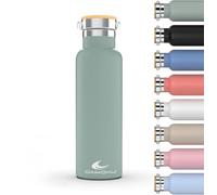 Daikoku Gourde Isotherme | 750L | Bouteille d'Eau en Acier Inoxydable| Étanche | Isolation Thermique à Double Paroi | Maintient les Boissons Froides ou Chaudes Pendant Heures | Vert Pastel