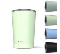 Daikoku Mug Café 330 ml en Acier Inoxydable | Gobelet Isotherme à Double Paroi, sans BPA | Garde les boissons froides pendant 12 h et chaudes pendant 5 h | Couleur Vert