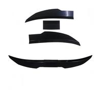D'aile De Queue Aileron Arrière Universel pour Coffre 115-125 Cm Accessoires Auto Lot De 3 Pièces Arrière Spoiler(Black)