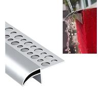 Dailify Bande de Protection Murale Contre la Pluie Eagle Beak, Gouttière pour Balcon/Cour/Terrasse, Gouttières Coupables pour Murs Extérieurs(1m (3.3ft))