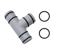 DAILJMON Schlauchverbinder Adaptateur 38 mm en forme de T pour Schwimmbad Schlauch 1 pièce