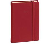 DAILY 21 PRESTIGE ML Silk - 13x21 cm - avec élastique - Journalier - 12 mois de janvier à décembre Rouge G
