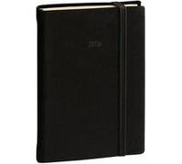 DAILY 24 PRESTIGE ML Silk - 16x24 cm - avec élastique - Journalier - 12 mois de janvier à décembre Noir G