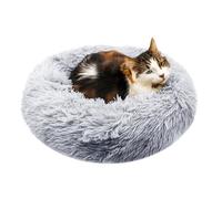 Daily Cat Panier pour Chat, Chien Ø50 x H15 cm - Lit Rond Moelleux, Coussin Amovible Lavable, Base Antidérapante - Gris Ombré (XS)