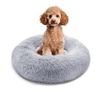 Daily Cat Panier pour Chat, Chien Ø60 x H15 cm - Lit Rond Moelleux, Coussin Amovible Lavable, Base Antidérapante - Gris Ombré (S)