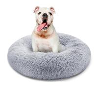 Daily Cat Panier pour Chat, Chien Ø70 x H20 cm - Lit Rond Moelleux, Coussin Amovible Lavable, Base Antidérapante - Gris Ombré (M)