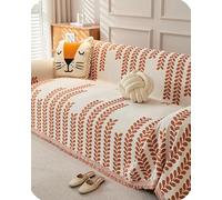 Daily Defense Sofa Cover: Heavy-Duty Non-Slip Protector for Couches | Shields Furniture Against Spills, Pets , & Wear | Washable Cover Fits 2-3 Cushion/Loveseats (#10,70.87*102.36in)