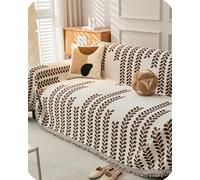 Daily Defense Sofa Cover: Heavy-Duty Non-Slip Protector for Couches | Shields Furniture Against Spills, Pets , & Wear | Washable Cover Fits 2-3 Cushion/Loveseats (#6,70.87*102.36in)
